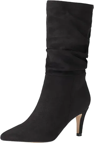 2023 Fall High Heeled Suede Mid Heeled Sexy Pointed Toe Fashion Boots Women's Shoes Women's Tall Boots Wide Calf Cowboy