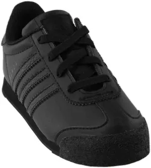 adidas Originals Unisex-Child Samoa I Running Shoe, Black/Black/Black, 5 M US Toddler
