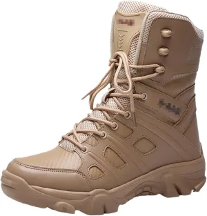 Autumn and Winter Military Boots Outdoor Men's Hiking Boots Desert Tactical Combat Ankle Boots Work Boots