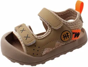 Baby Infant Toddler Bump Toe Sandals Soft Sole Hook & Loop Walking Running Athletic Sport Beach Water Shoes