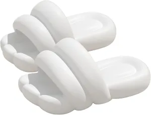 Bath Slippers Womens Cloud Slides Mens Shower Shoes Bathroom Slipper Soft Sole Comfort Lightweight Water Shoe