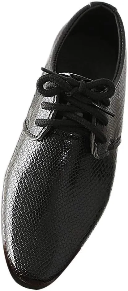 Boys Derb𝐲 Leather Formal Dress Shoes Pointed Toe Oxford Lace Up Wedding Party Performance Prom Footwear for Baby