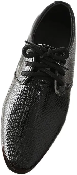 Boys Derb𝐲 Leather Formal Dress Shoes Pointed Toe Oxford Lace Up Wedding Party Performance Prom Footwear for Baby