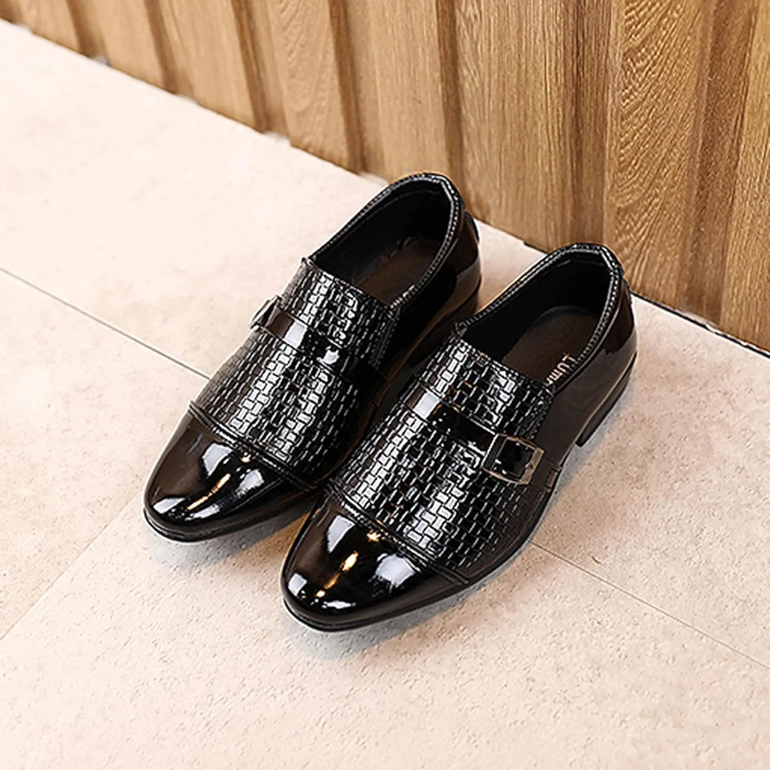 Boys Dress Shoes Toddler Kids British Style Casual Leather Dressy School Shoes Uniform Oxfords Wedding Formal Loafers