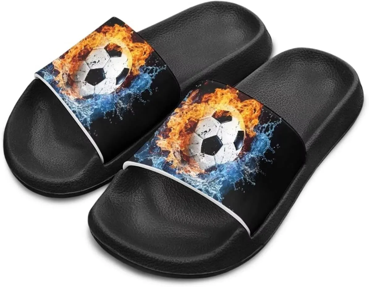 Boys Sandals with EVA Soft Sole Lightweight Slip-On Beach Slippers
