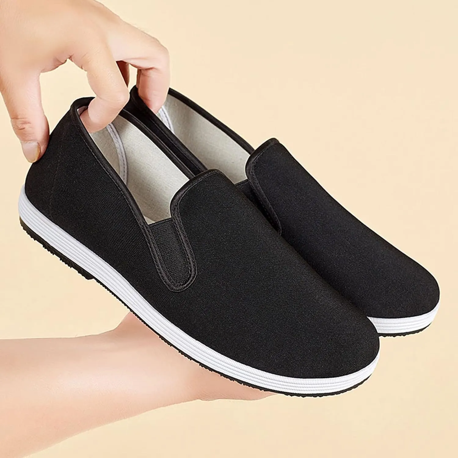 Casual Shoes for Men Fashion Men Casual Shoes Flat Lightweight Comfortable Solid Color Shallow Slip On Simple