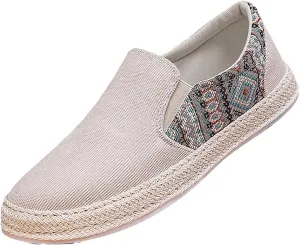 Casual Walking Shoes 2022 Men's New Spring and Fisherman's Shoes Canvas Thick Soled Slip On