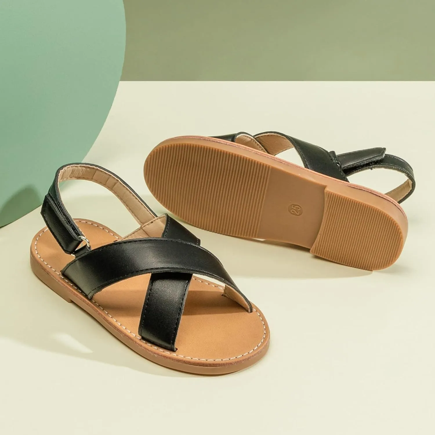 Children Shoes Fashion Comfortable Soft Sole Sandals Beach Outdoor Flat Casual Sandals T Strap Sandals for Girls