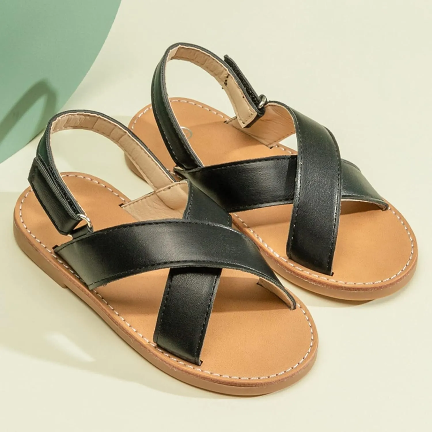 Children Shoes Fashion Comfortable Soft Sole Sandals Beach Outdoor Flat Casual Sandals T Strap Sandals for Girls
