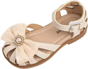 Children Shoes Flat Sandals Hollow Beach Shoes Fashion Soft Sole Girls Boys Casual Sandals Little Girls Dress Sandals (Beige, 1 Big Kids)