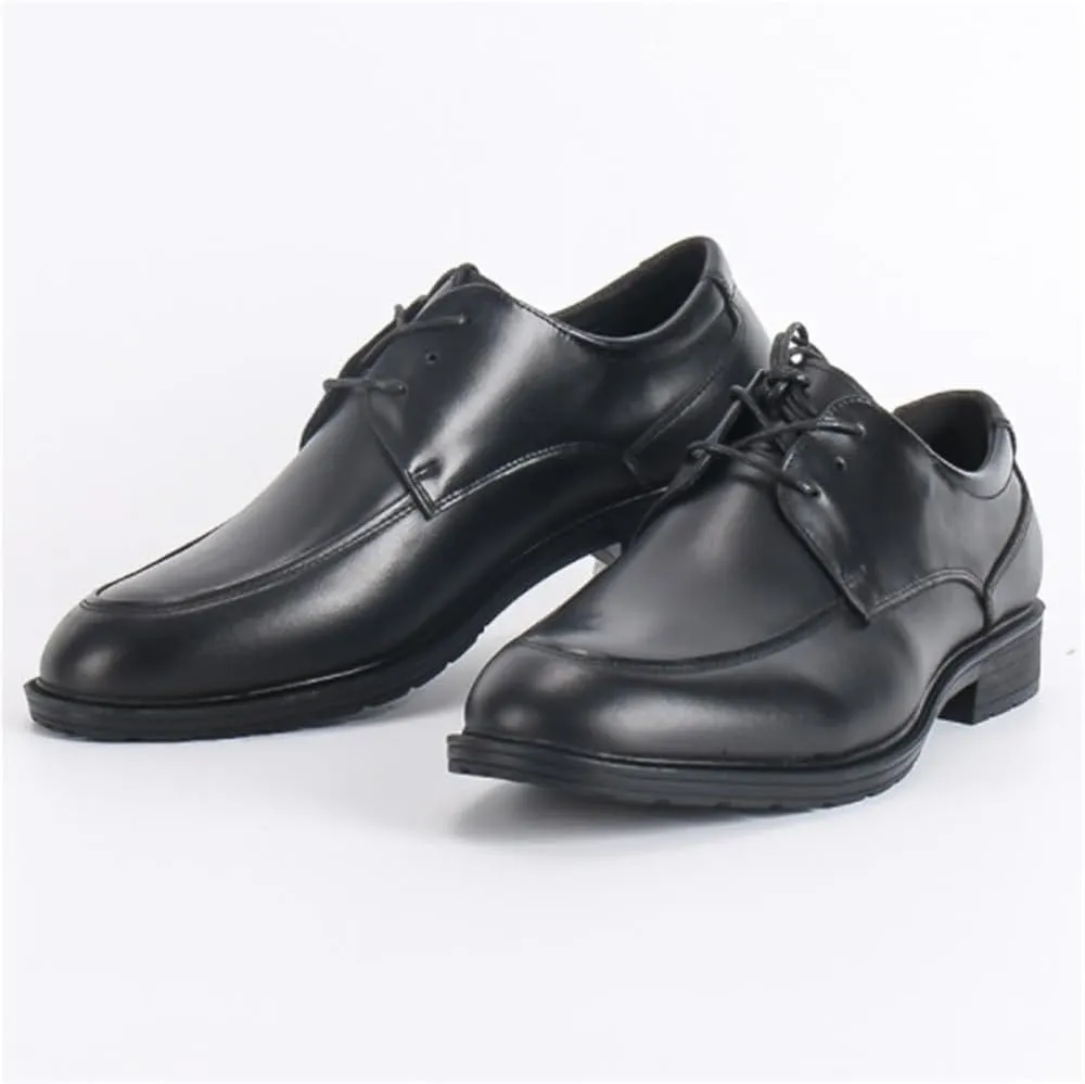 Classic Oxfords Lace Up Shoes Breathable Comfy Non Slip Rubber Leather Business Casual Prom Wedding Suit for Men