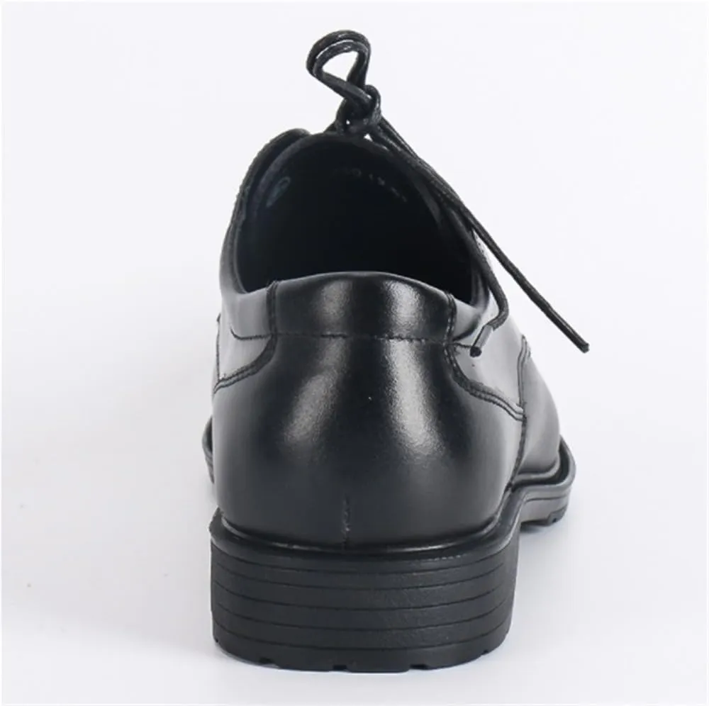 Classic Oxfords Lace Up Shoes Breathable Comfy Non Slip Rubber Leather Business Casual Prom Wedding Suit for Men