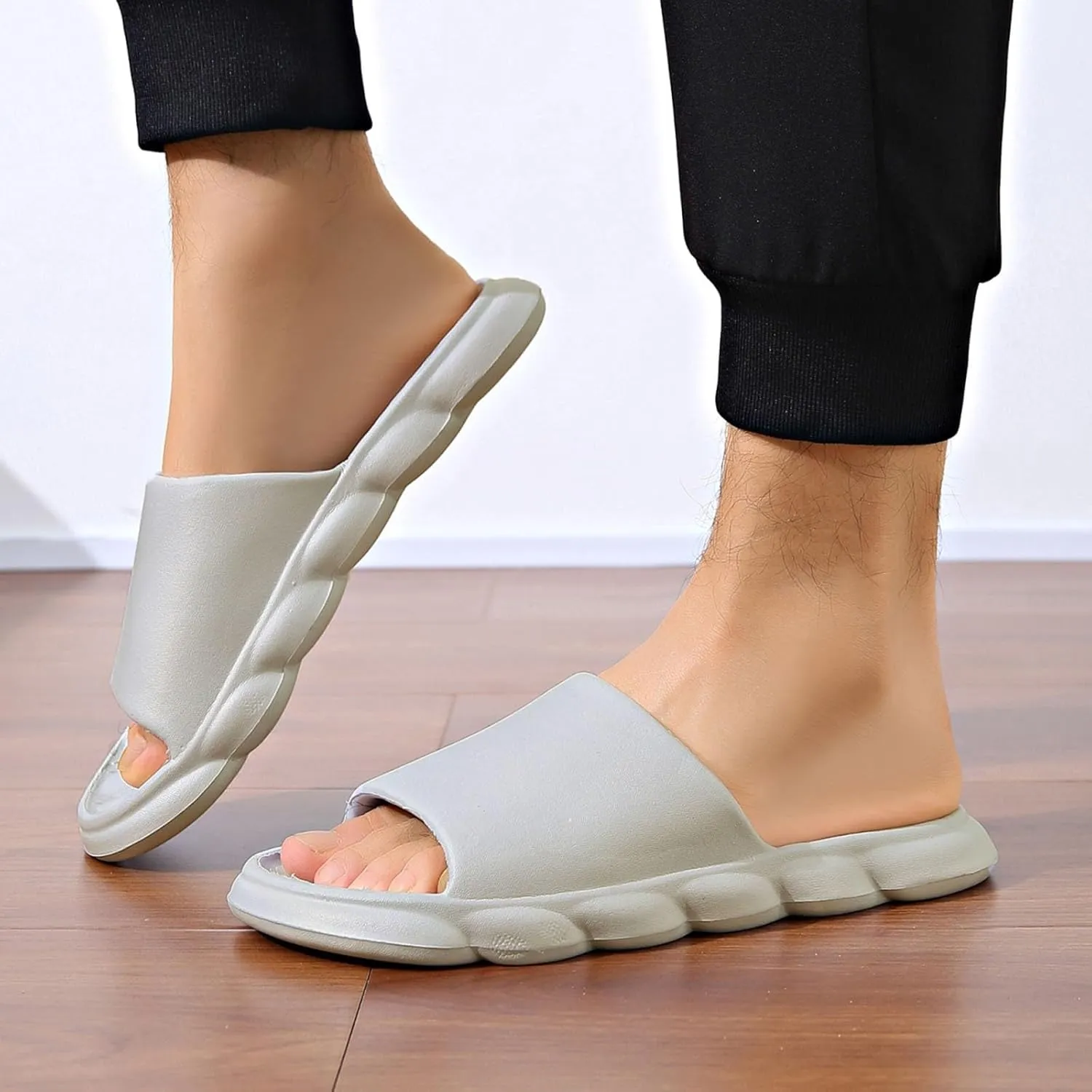 Cloud Slides Womens Shower Shoes Mens Pillow Slippers Bathroom Slipper Soft Sole Open Toe Quick Drying