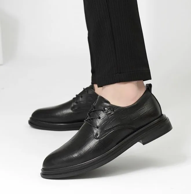 Comfortable Business Oxford Shoes for Men – Soft Leather Lace-Up Formal Dress Shoes