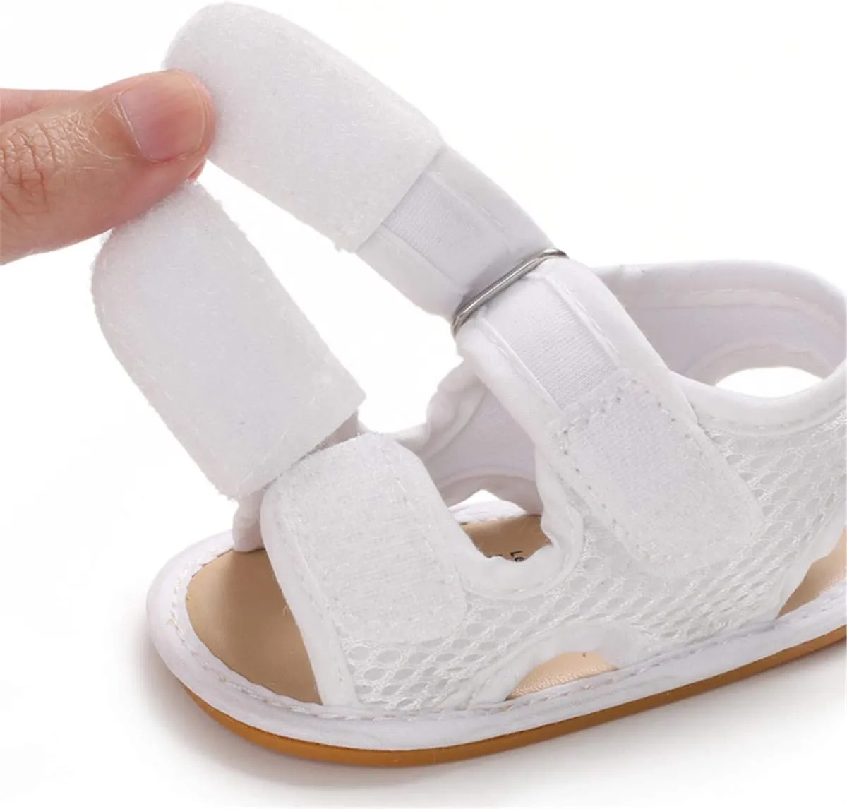 COSANKIM Infant Baby Boys Girls Summer Sandals Non Slip Soft Sole Toddler First Walker Crib Shoes (0-18 Months)