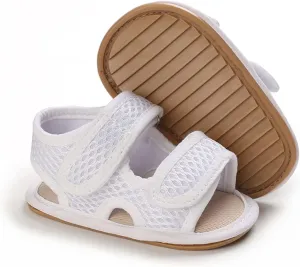 COSANKIM Infant Baby Boys Girls Summer Sandals Non Slip Soft Sole Toddler First Walker Crib Shoes (0-18 Months)