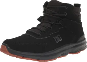 DC Men's Mutiny Water Reistant Winter Snow Boot Skate Shoe, Black/Black/Black, 11.5