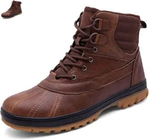 DevilAngel Men's Secret Service Combat Boots, Outdoor Lightweight Military Boots, Waterproof Hiking Boots (wine red,7.5,7.5)