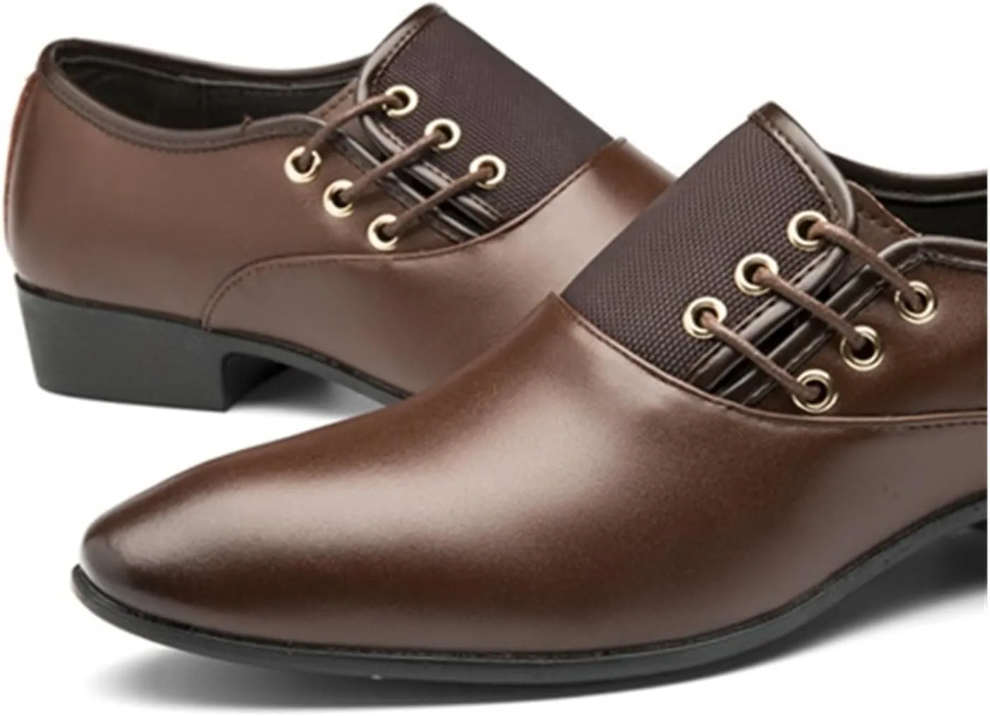 Dress Shoes for Men Classic Leather Men's Dress Shoes Fashion Slip-On Oxfords Loafers for Business and Formal Wear