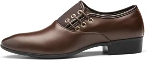 Dress Shoes for Men Classic Leather Men's Dress Shoes Fashion Slip-On Oxfords Loafers for Business and Formal Wear