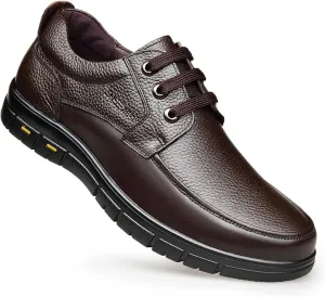 Dress Shoes for Men Men's Leather Casual Oxford Shoes Breathable Business Dress Shoes for Men