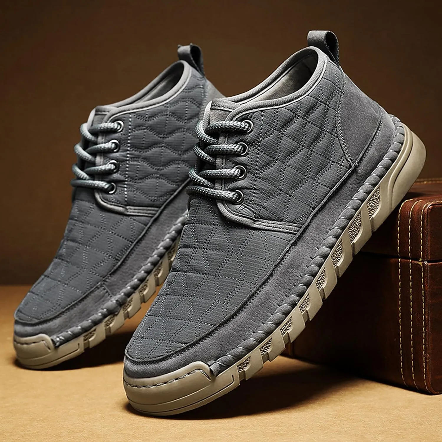 Dress Sneakers Men Womens Hiking Shoes Mens Casual Sneakers Lightweight Round Toe Slip On Casual Loafers for Women Wide Mens Slip On Sneakers Wide Width