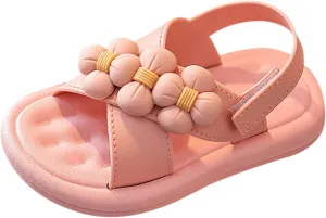 EnJoCho Toddler Kids Girls Dress Shoes Party Wedding Flower Bridesmaids Princess Flats Summer Soft Sole School Uniform Shoes