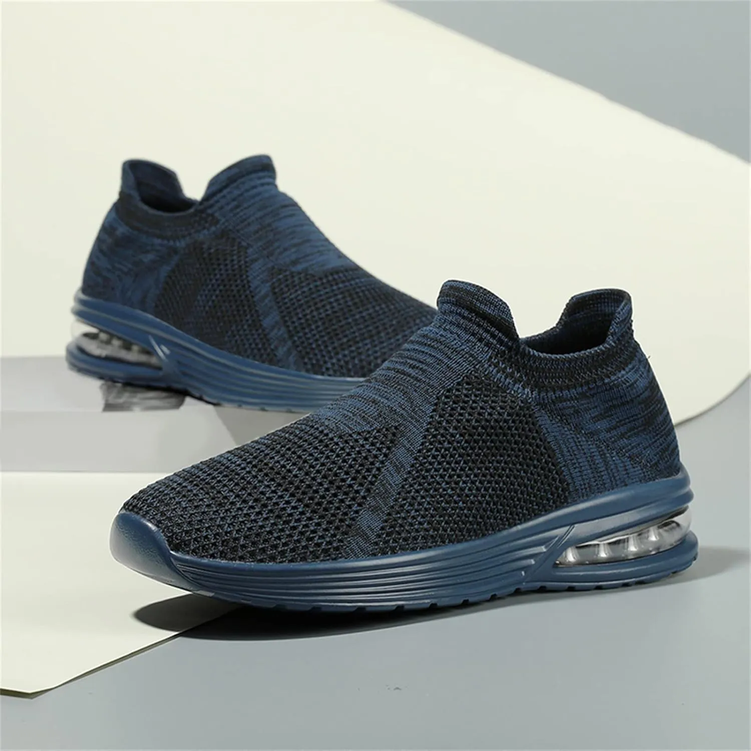 Fashion Summer Men Mesh Breathable Comfortable Air Cushion Sole Casual Slip On Casual Sneaker Shoes for Men Men's Sandals Men
