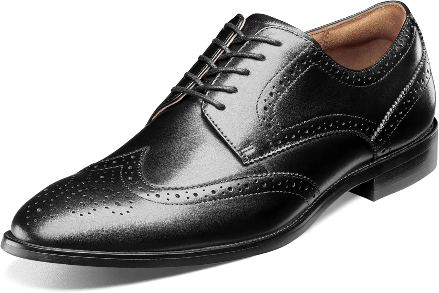 Florsheim Men's Rubano Wt Shoes Oxford, Black/Black, 12 W