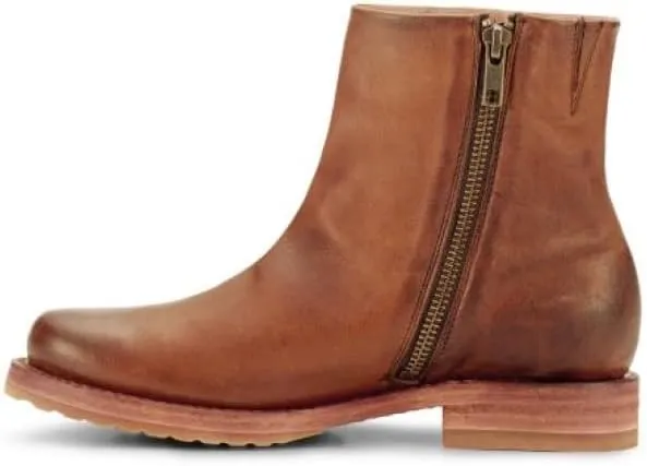 Frye Veronica Inside Zip 6 Booties for Women Made from Premium Leather with Leather Lining and Welt-Constructed Leather & Rubber Traction Outsole