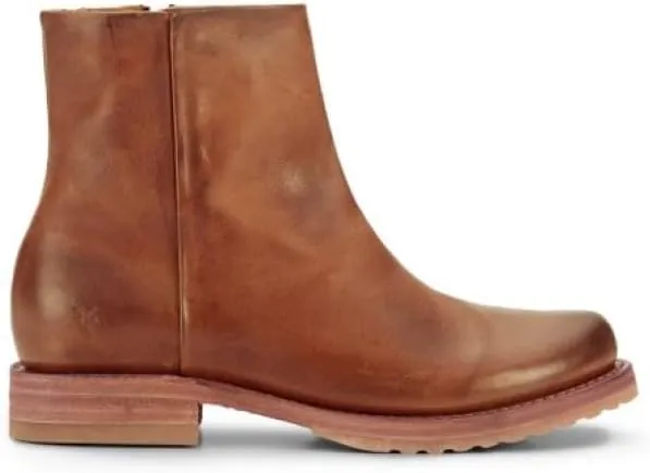 Frye Veronica Inside Zip 6 Booties for Women Made from Premium Leather with Leather Lining and Welt-Constructed Leather & Rubber Traction Outsole