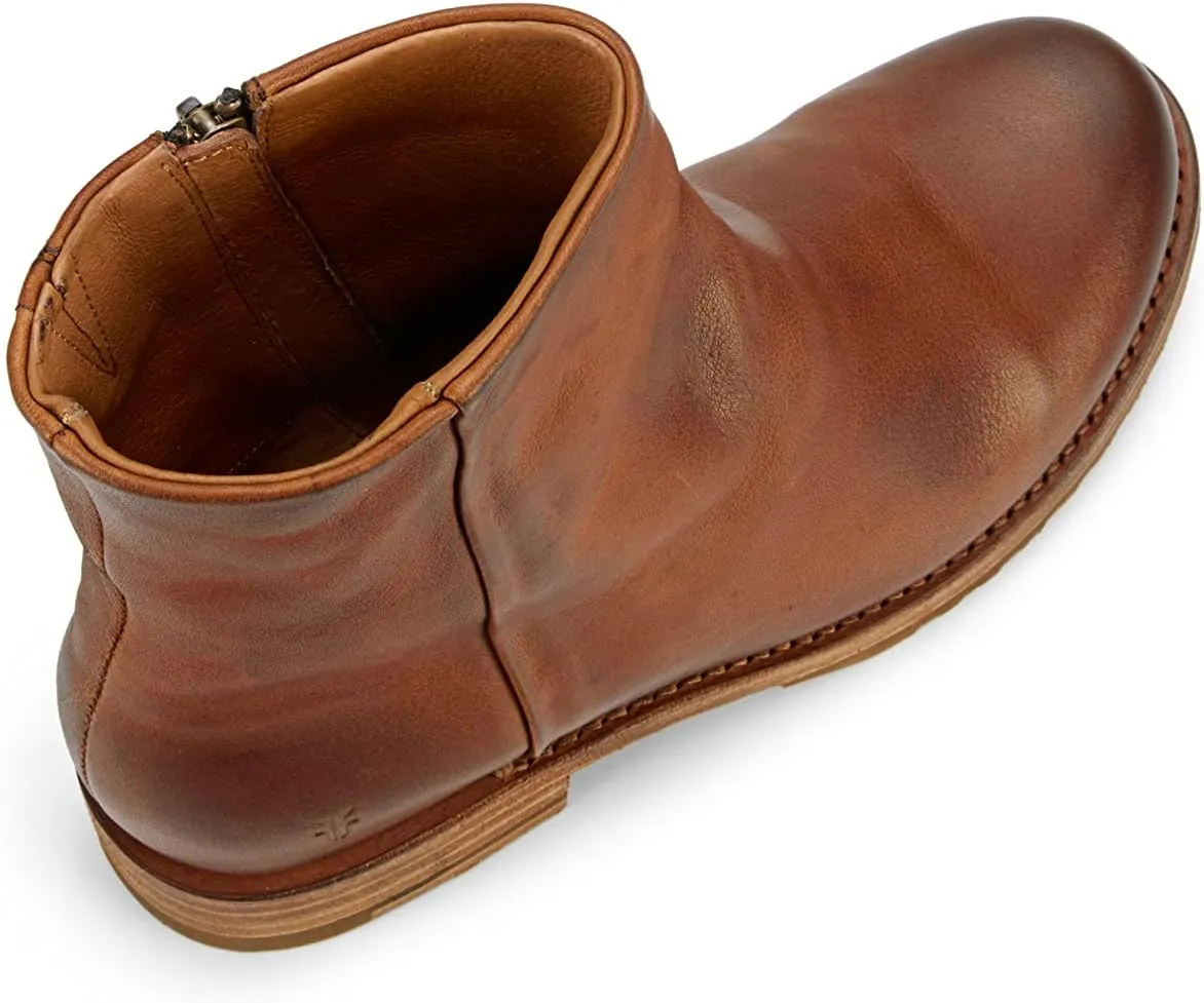 Frye Veronica Inside Zip 6 Booties for Women Made from Premium Leather with Leather Lining and Welt-Constructed Leather & Rubber Traction Outsole