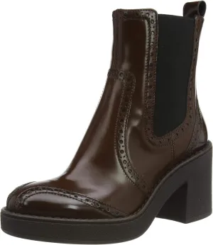 Geox Girls Ankle Boots, Brown Brown C0013, 4 Big Kid
