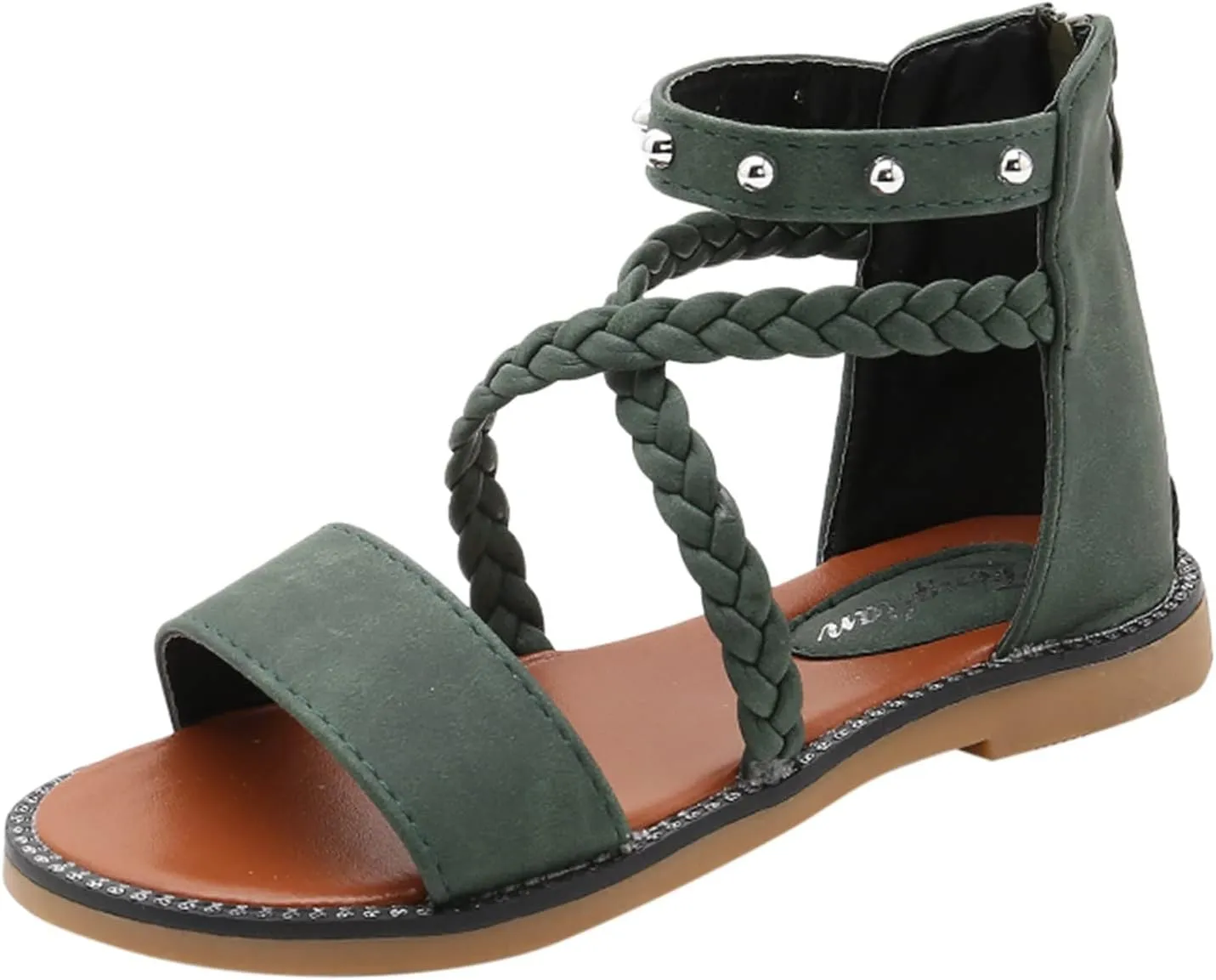 Girls Sandals Princess Shoes Soft Sole Beach Sandals Kids Roman Shoes Bots Flip Flops