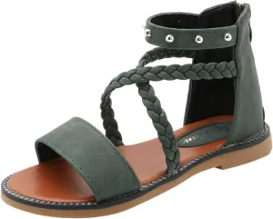 Girls Sandals Princess Shoes Soft Sole Beach Sandals Kids Roman Shoes Bots Flip Flops