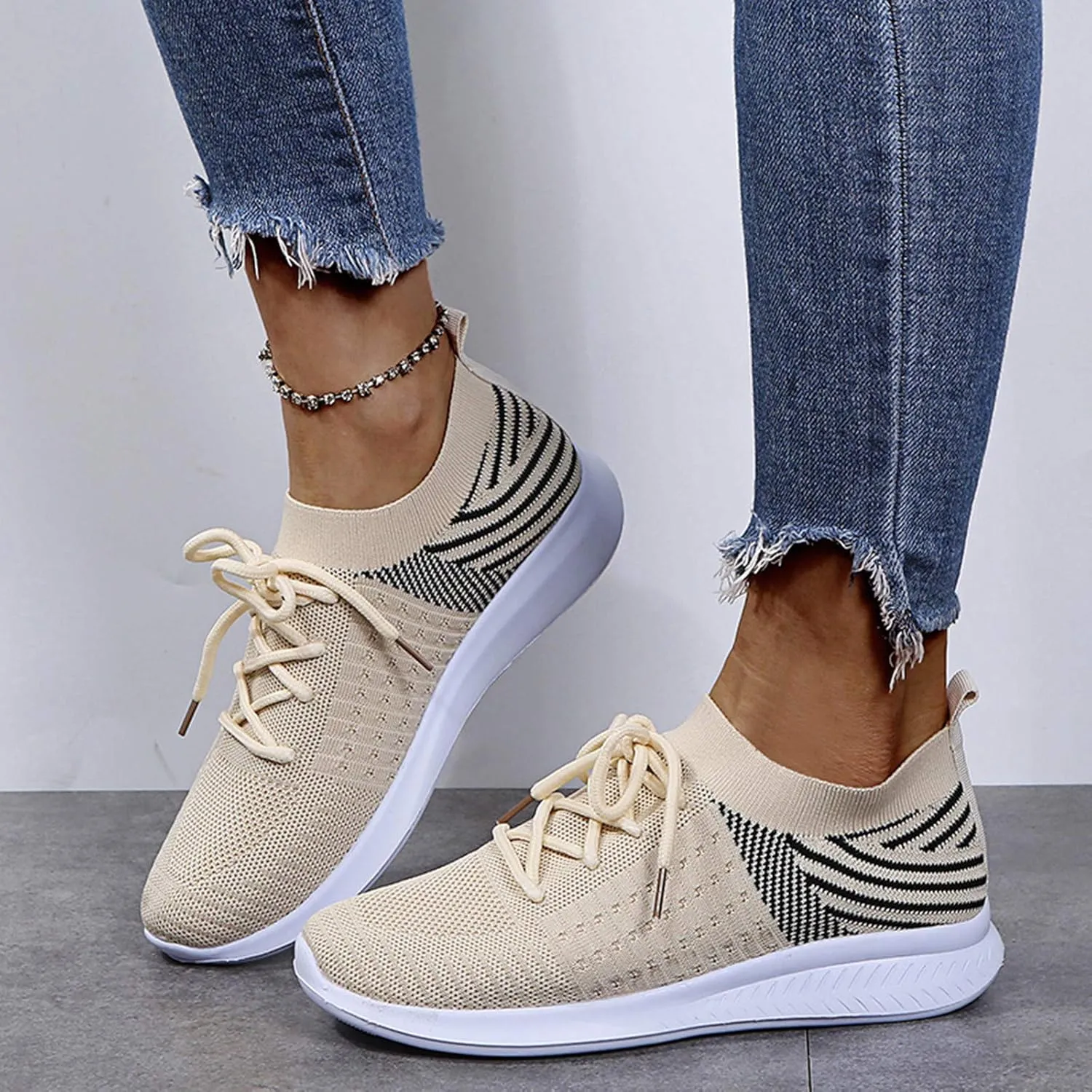 High Top Sneakers for Women Wide Width Walking Shoes for Women with Arch Support and Comfort Wide Nurses Tennis Shoes for Women Comfortable Non Slip All Black Womens Running Shoes Slip On Sneakers