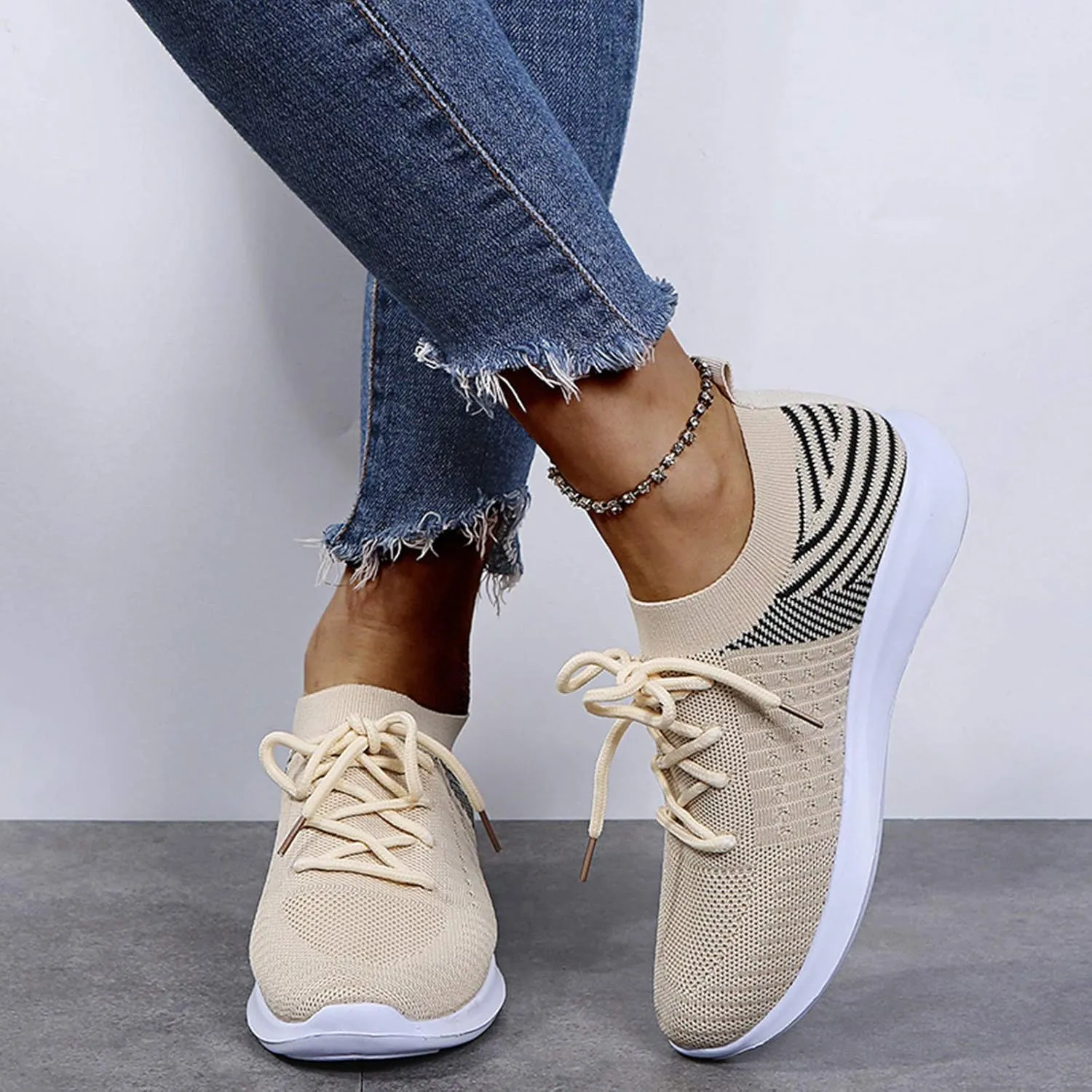 High Top Sneakers for Women Wide Width Walking Shoes for Women with Arch Support and Comfort Wide Nurses Tennis Shoes for Women Comfortable Non Slip All Black Womens Running Shoes Slip On Sneakers