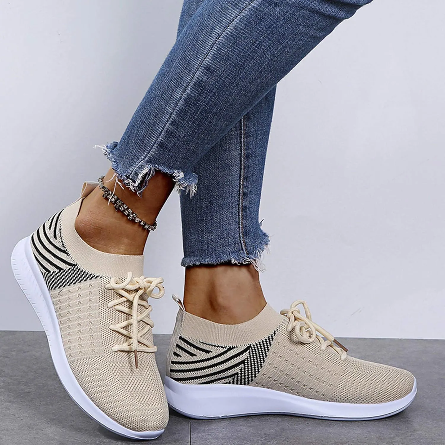 High Top Sneakers for Women Wide Width Walking Shoes for Women with Arch Support and Comfort Wide Nurses Tennis Shoes for Women Comfortable Non Slip All Black Womens Running Shoes Slip On Sneakers