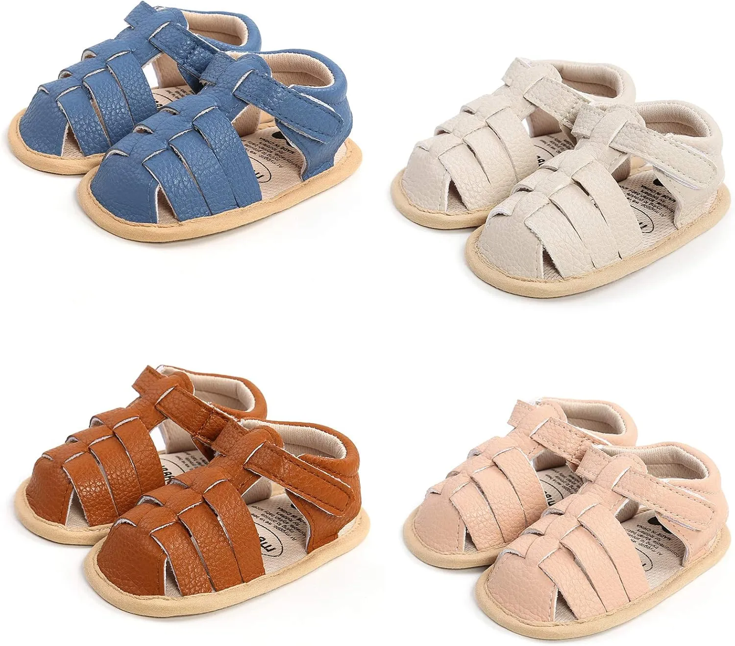 Infant Baby Girls Boys Sandals Rubber Soft Sole Premium Toddler First Walker Outdoor Summer Beach Shoes