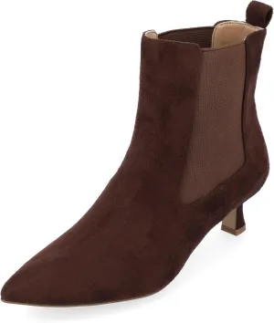 Journee Women's Comfort Foam Tenlee Booties Brown, 10