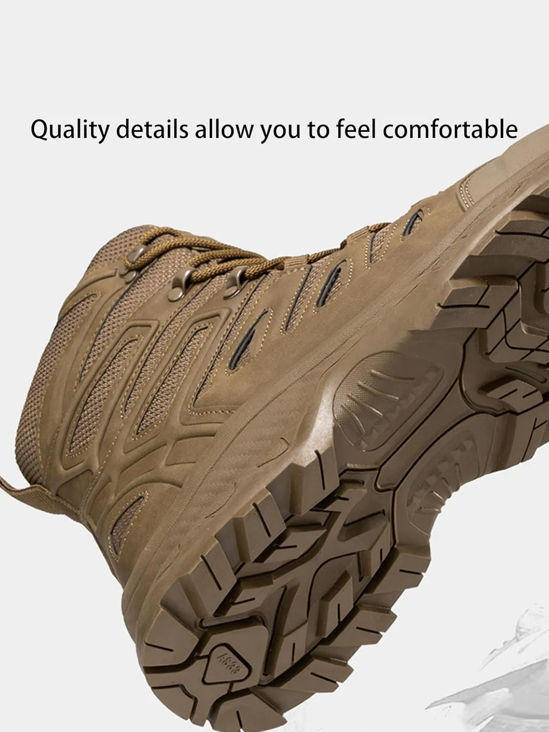 Kervaky Men's tactical boots lightweight military boots work boots durable boots hiking boots combat shoes