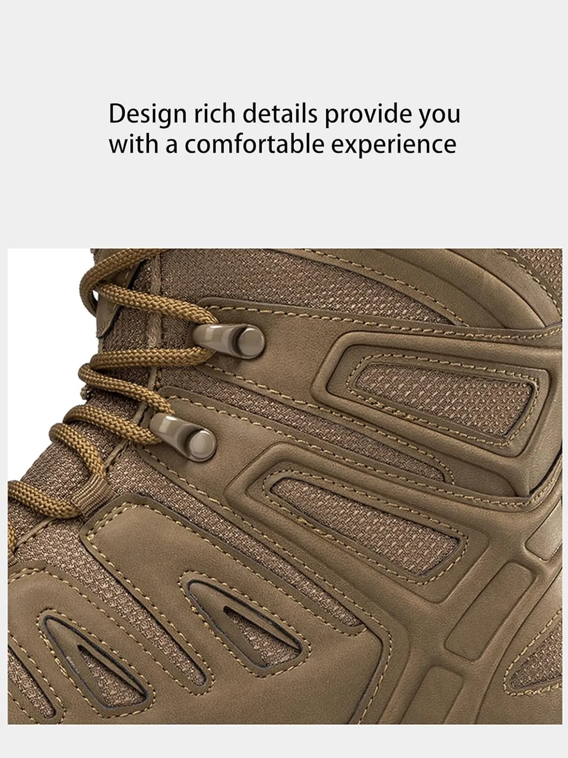 Kervaky Men's tactical boots lightweight military boots work boots durable boots hiking boots combat shoes