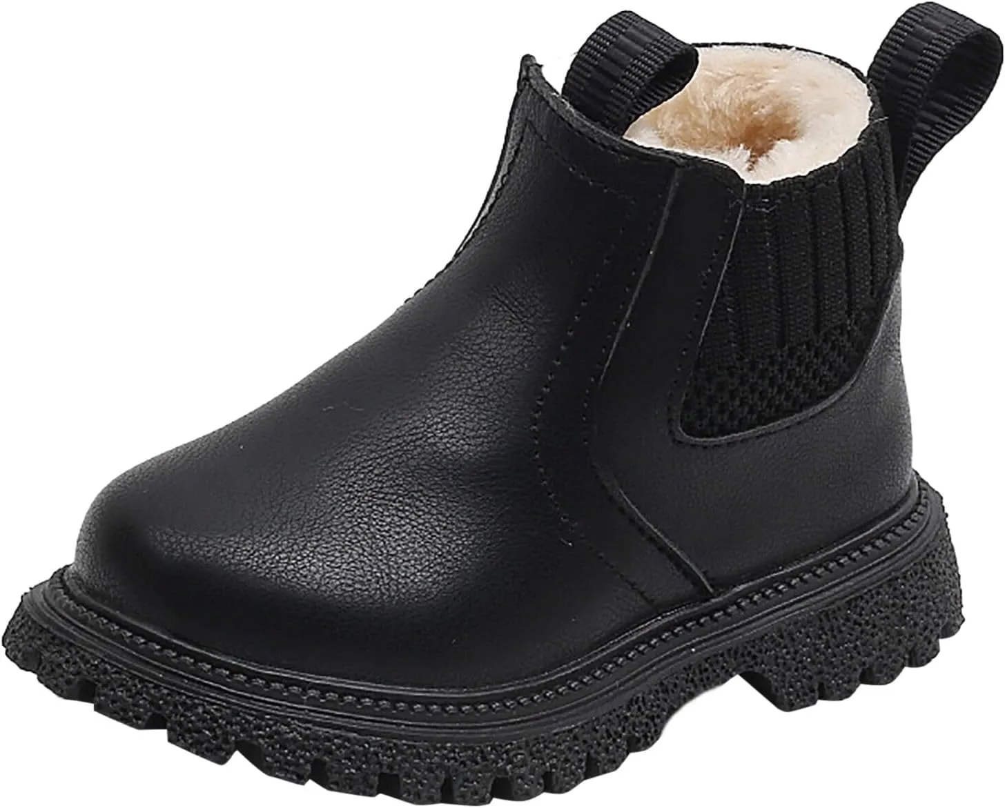 Kid's Girl Winter Snow Booties Faux Leather Ankle Boots Waterproof Outdoor Short Boots Keep Warm Fashion Shoes