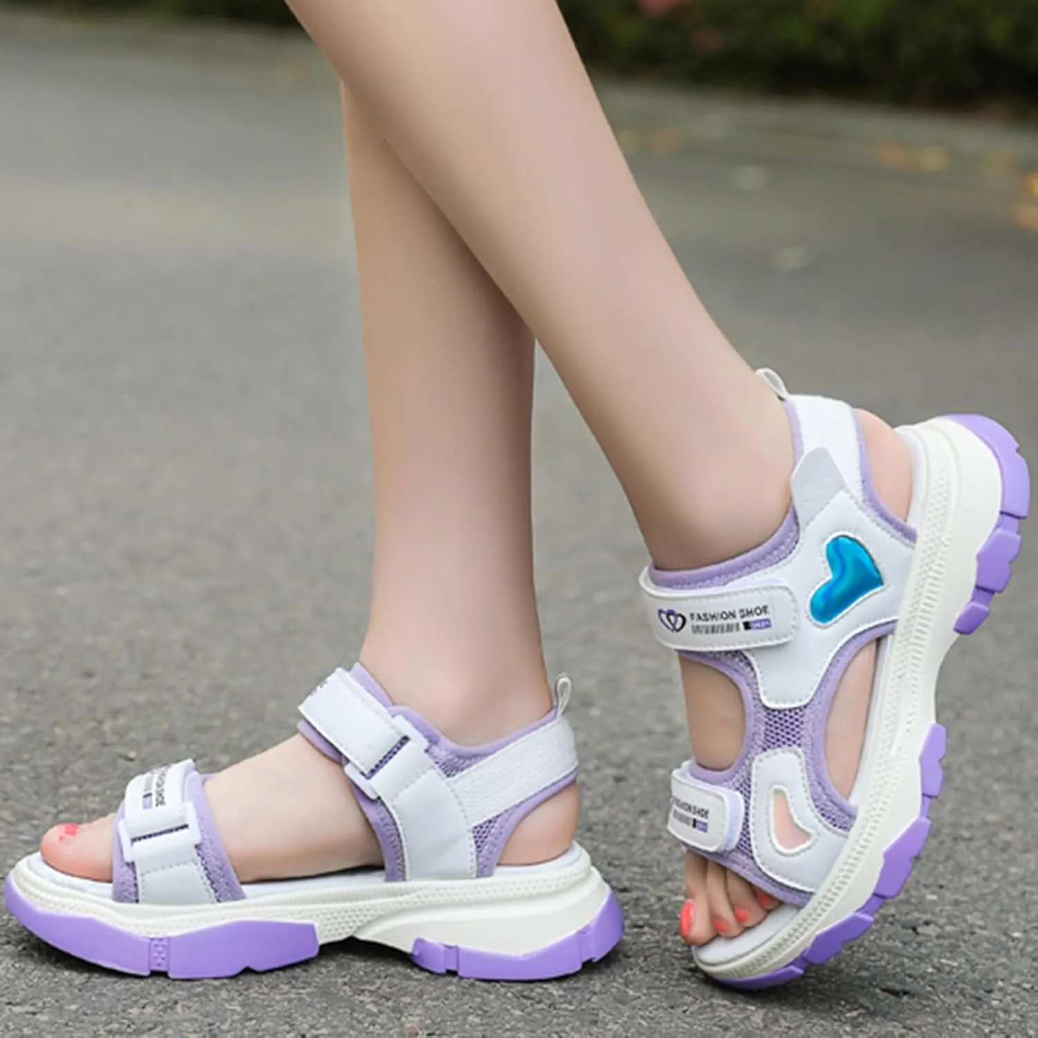 Kids Shoes Casual Flat Sandals Fashion Soft Sole Outdoor Beach Sandals Girl Wedges