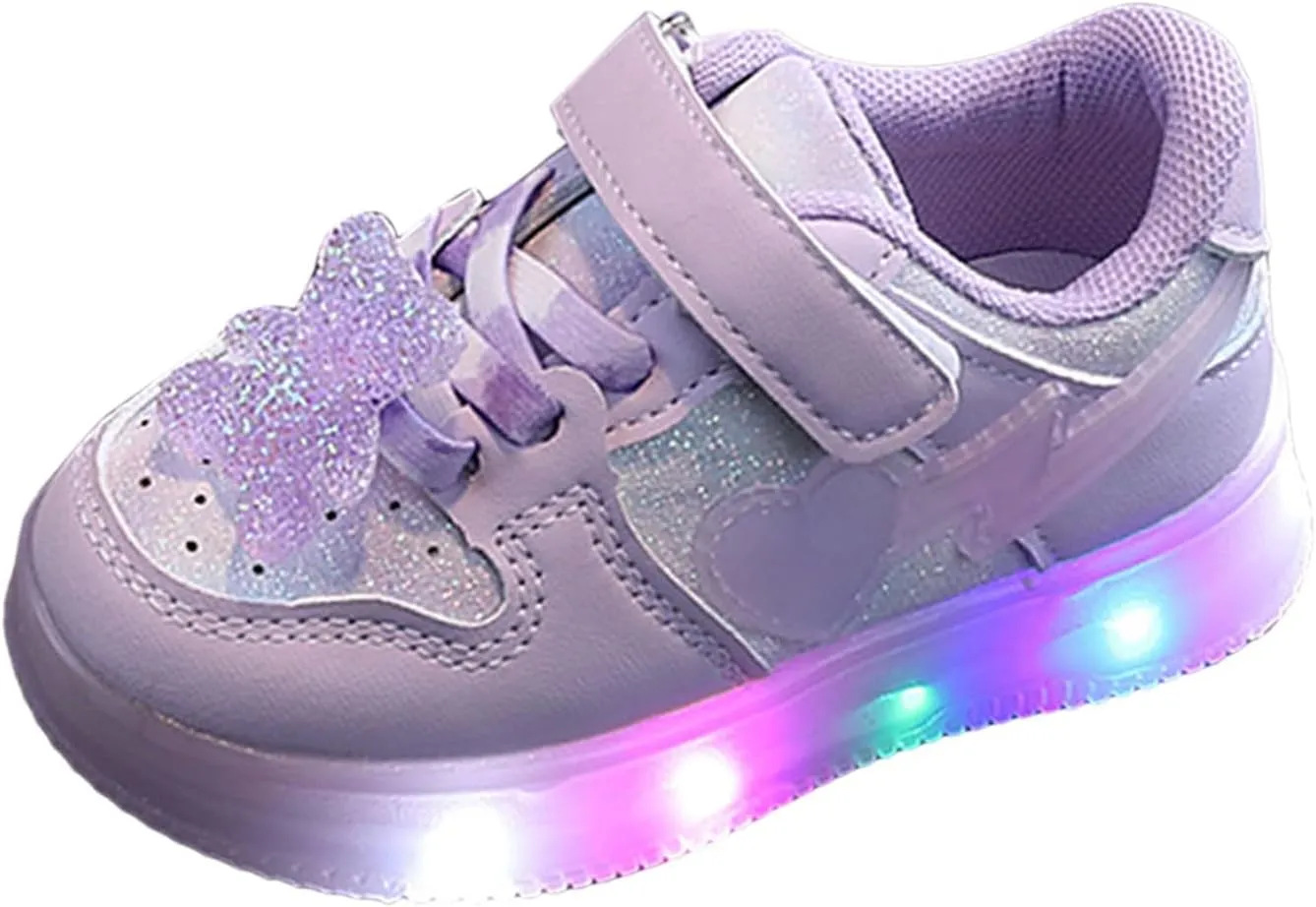 Kids Sneakers Tennis Shoes for Boys Girls Sneakers Light Up Walking Breathable Non Slip Shoes Toddler Little Big Kids