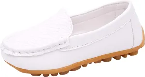 Kids Toddlers Boys Girls Soft Slip On Loafers Slip-On Moccasin Boat Dress Shoes Casual Shoes Formal Leather Flat𝐬