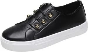 Ladmiple Sneakers For Women Slip On Low Top Fashion Dressy Casual Summer Comfort Non Slip Walking Shoes Flats Loafers