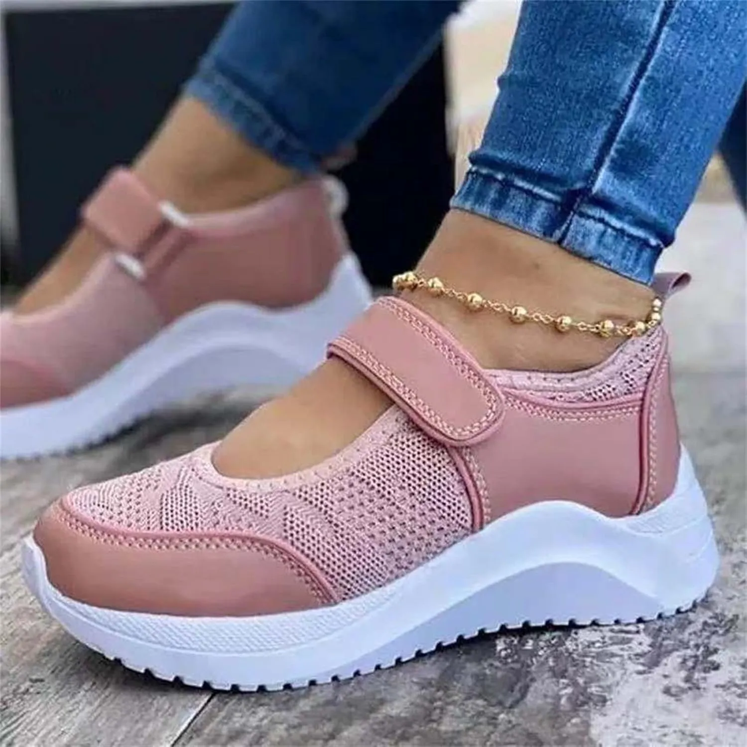 Ladmiple Sneakers For Women Walking Shoes Slip On Comfort Dressy Casual Summer Fashion Non Slip Platform Flats Loafers