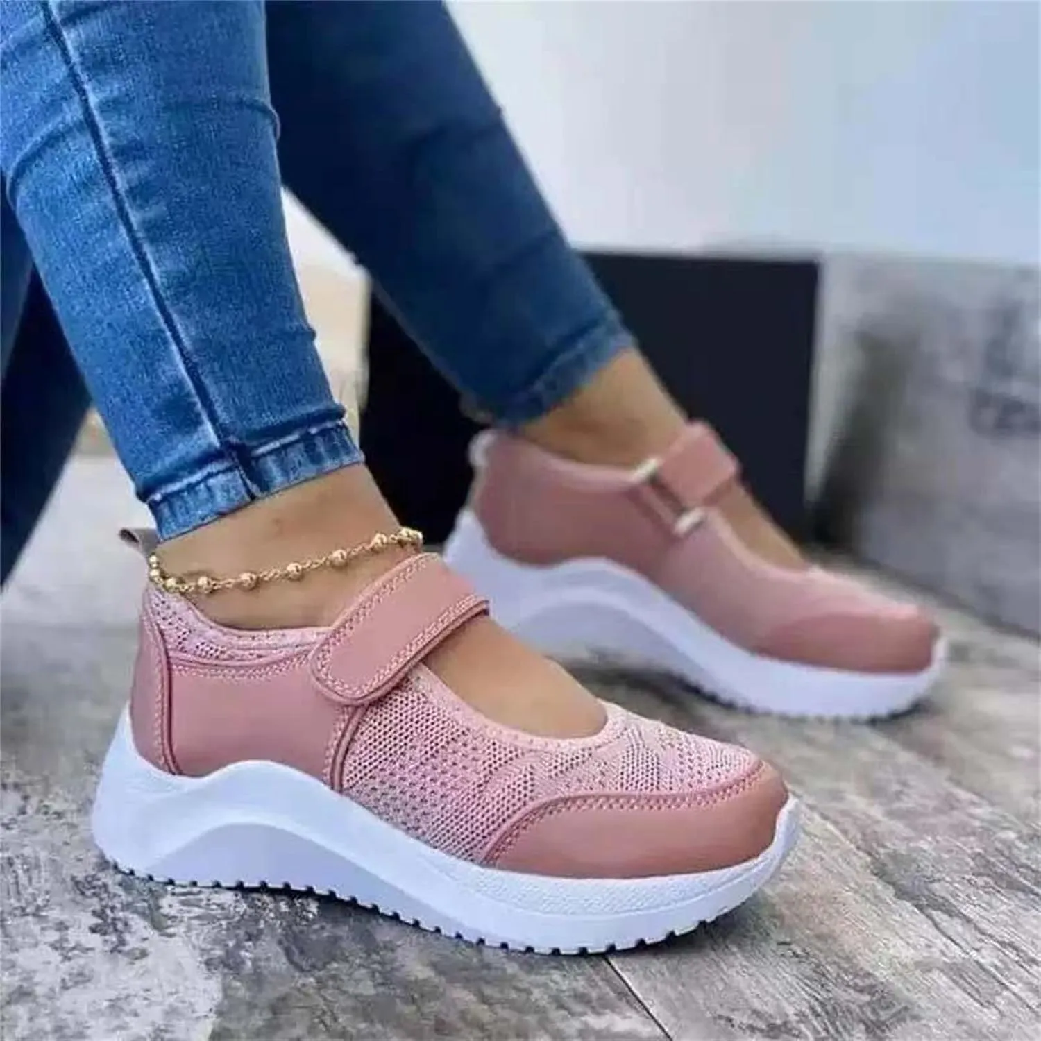 Ladmiple Sneakers For Women Walking Shoes Slip On Comfort Dressy Casual Summer Fashion Non Slip Platform Flats Loafers