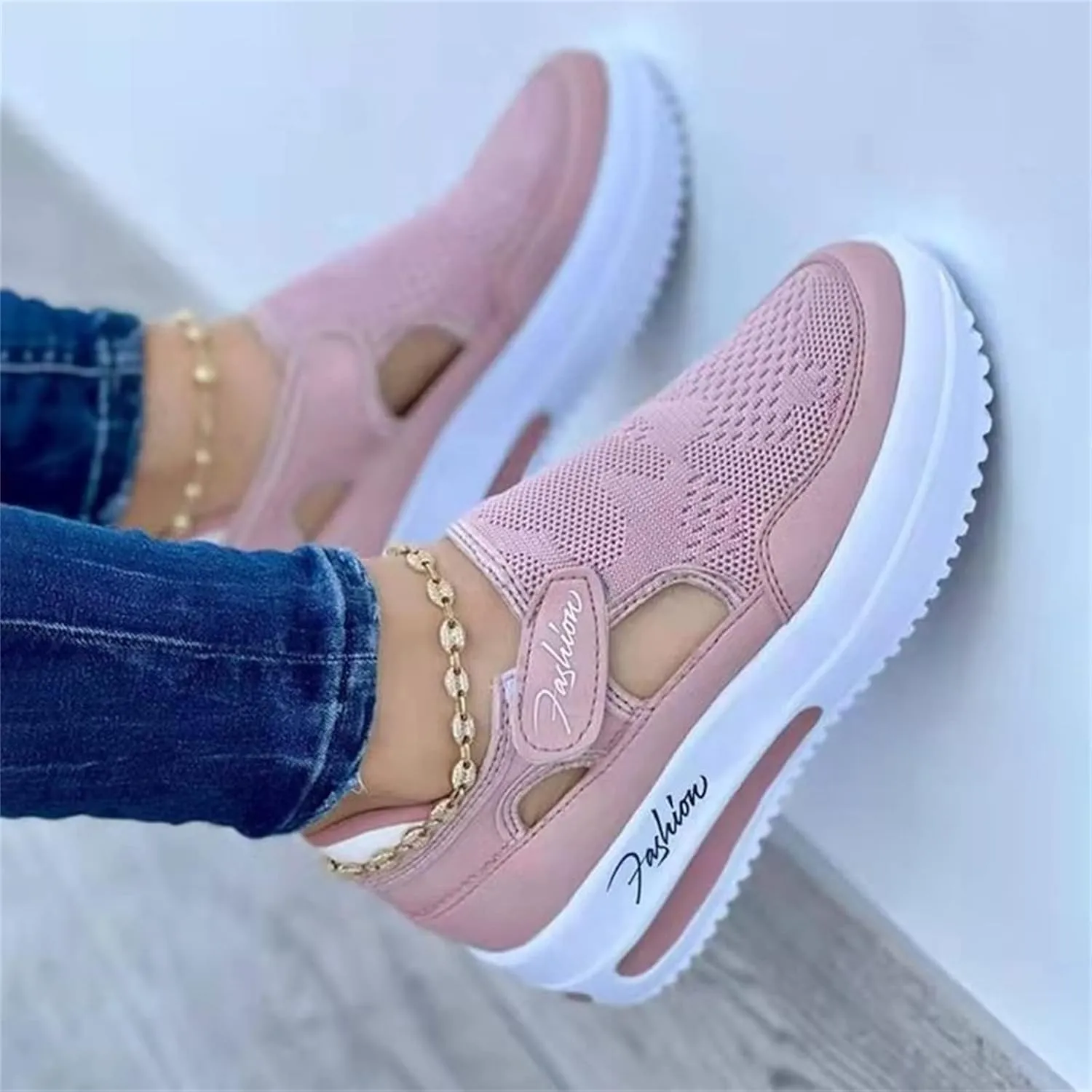 Ladmiple Womens Shoes Dressy Casual Loafers Canvas Slip On Fashion Comfortable Low Top Platform Walking Flats Sneakers